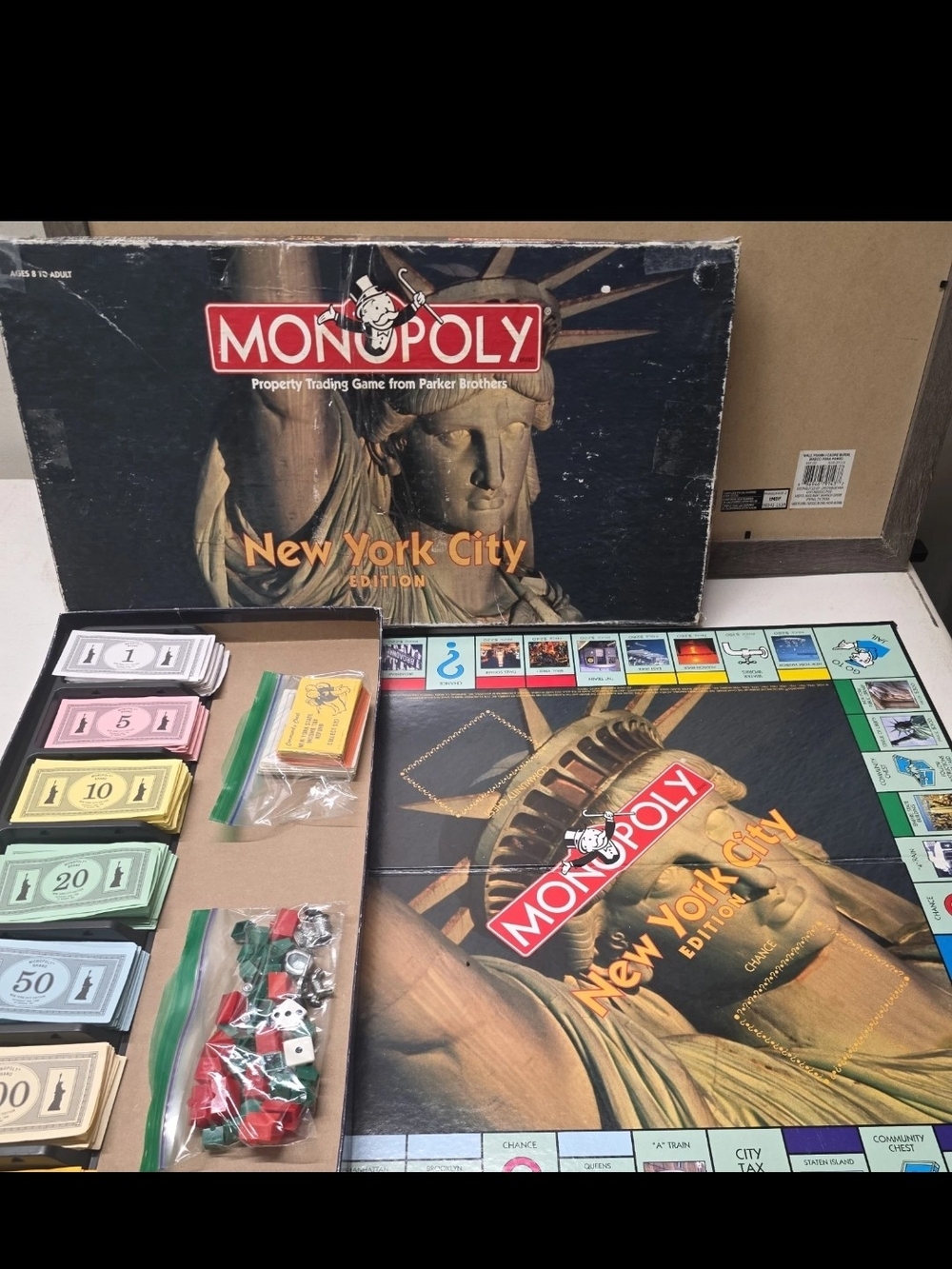 Monopoly New York City Edition Board Game - Black & Gold